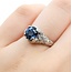 Ring Vintage Style .21ctw Round Diamonds 1.96ct Sapphire Platinum Sz6 6.5g 225070036