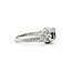 Ring Vintage Style .21ctw Round Diamonds 1.96ct Sapphire Platinum Sz6 6.5g 225070036