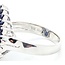 Ring Double Halo 1.60ctw Sapphire 4.60ct Chalcedony 14kw Sz7 6.1g 225070049