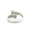 Ring Crossover Invisible Set .65ctw Princess Diamonds 14ktt Sz9.5 4.8g 225070062