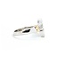 Ring Crossover Invisible Set .65ctw Princess Diamonds 14ktt Sz9.5 4.8g 225070062