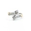 Ring Crossover Invisible Set .65ctw Princess Diamonds 14ktt Sz9.5 4.8g 225070062