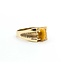 Ring 9x7mm Tiger Eye 10ky 10mm Sz10 4.4g 225070081