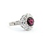 Ring Halo .90ctw Round Diamonds 1.95ct Rubellite Tourmaline 18kw Sz6.75 5.0g 225070034