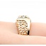 Ring Nugget Style .20ct Round Diamond 14ky 11mm Sz10 7.8g 225070079