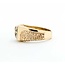Ring Nugget Style .20ct Round Diamond 14ky 11mm Sz10 7.8g 225070079