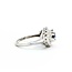Ring Mid Century .68ctw Round Diamonds 1.20ctw Blue Sapphire 14kw Sz6 3.9g 225070042