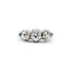 Ring Filigree Milgrain .75ctw Old European Diamonds .08ctw Triangular Emerald Accents 18kw 6.75mm Sz6.5 3.2g 125060087