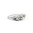 Ring Filigree Milgrain .75ctw Old European Diamonds .08ctw Triangular Emerald Accents 18kw 6.75mm Sz6.5 3.2g 125060087