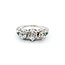 Ring Filigree Milgrain .75ctw Old European Diamonds .08ctw Triangular Emerald Accents 18kw 6.75mm Sz6.5 3.2g 125060087