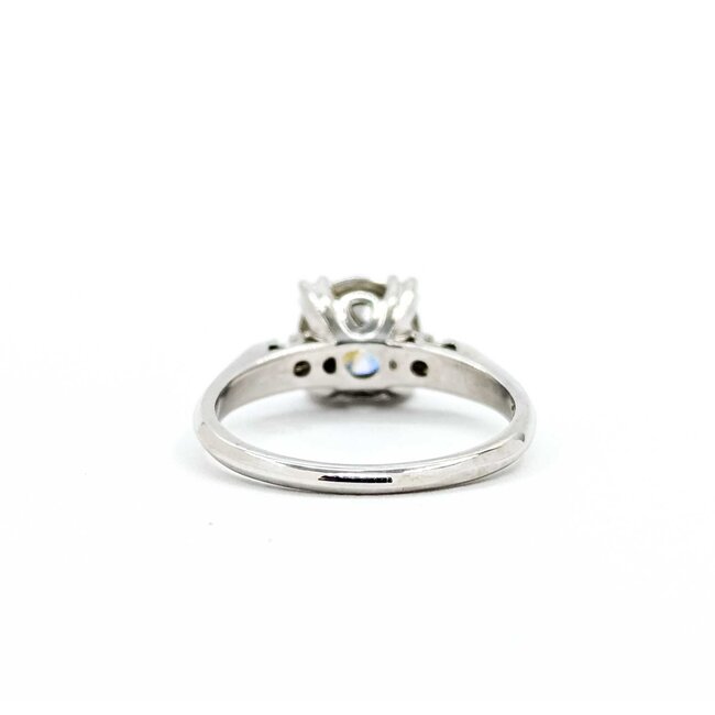 Ring Vintage Engagement .80ct Round Diamond .04ctw Diamonds 14kw Sz6 2.92g 225070003