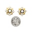 Earrings Snowflake 1.86ctw Round Diamonds 18ky 17.5mm 9.5g 225070011