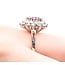 Ring Halo 1.05ctw Round Diamonds 1.80ct Pink Tourmaline 14kw Sz8 5.7g 225070031