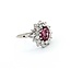 Ring Halo 1.05ctw Round Diamonds 1.80ct Pink Tourmaline 14kw Sz8 5.7g 225070031