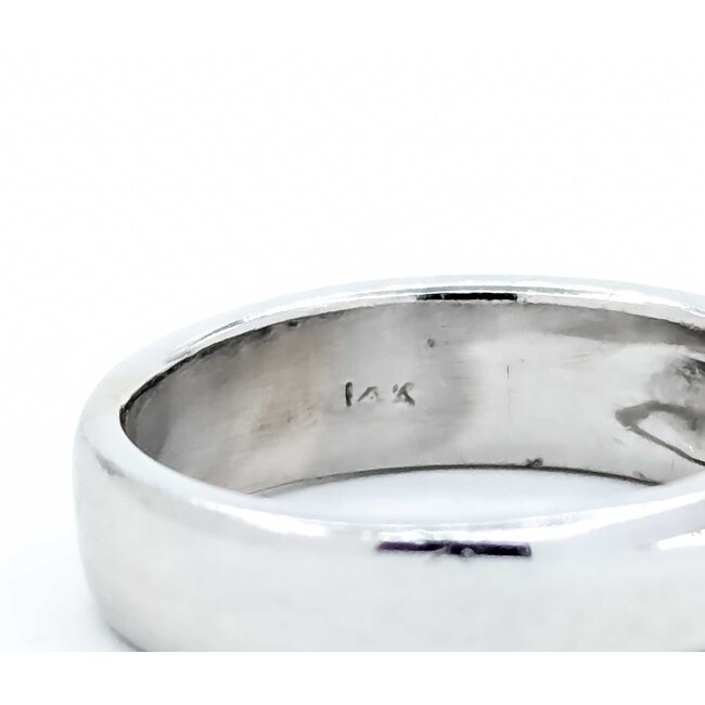 Ring Three Stone .24ctw Princess Diamonds 14kw 5.85g 225060031