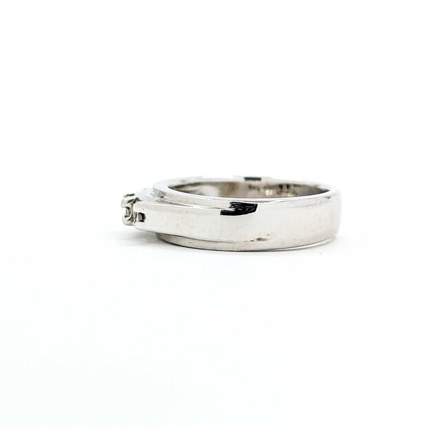 Ring Three Stone .24ctw Princess Diamonds 14kw 5.85g 225060031