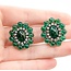 Earrings Mid Century Clip-on .80ctw Round Diamonds 15ctw Emerald 14kw 27x25mm 21.8g 225070018
