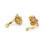 Earrings Mecan Elde Clip On Mid Century .60ctw Round Diamonds 15ctw Ruby 18ky 22x19mm 13.0g 225070019