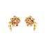 Earrings Mecan Elde Clip On Mid Century .60ctw Round Diamonds 15ctw Ruby 18ky 22x19mm 13.0g 225070019