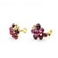 Earrings Mecan Elde Clip On Mid Century .60ctw Round Diamonds 15ctw Ruby 18ky 22x19mm 13.0g 225070019
