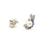 Earrings Mid Century Clip-on .40ctw Single Cut Diamonds .90ctw Sapphire 8mm South Sea Pearls 14kw 22.5x14mm 8.2g 225070017