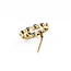 Brooch Mid Century 1.00ctw Syn Spinel 3mm Pearls 14ky 25.5mm 3.78g 225070069