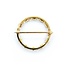 Brooch Mid Century 1.00ctw Syn Spinel 3mm Pearls 14ky 25.5mm 3.78g 225070069