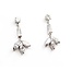 Earrings Mid Century Friction Back 1.40ctw Marquise/Baguette/Round Diamonds 14kw 25x12 3.2g 225070016
