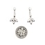 Earrings Mid Century Friction Back 1.40ctw Marquise/Baguette/Round Diamonds 14kw 25x12 3.2g 225070016