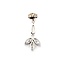 Earrings Mid Century Friction Back 1.40ctw Marquise/Baguette/Round Diamonds 14kw 25x12 3.2g 225070016