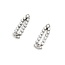 Earrings Art Deco 1.80ctw Triangle/Old European Diamonds Platinum 25.5x8.5mm 6.1g 225070022