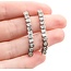 Earrings Bezel Set Dangle 2.20ctw Round Diamonds 14kw 38x4mm 6.8g 225070013
