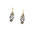 Earrings Victorian Leverback 2.50ctw Old European/Mine Cut Diamonds 18ky 31x12mm 8.4g 225070020