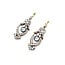 Earrings Victorian Leverback 2.50ctw Old European/Mine Cut Diamonds 18ky 31x12mm 8.4g 225070020
