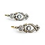 Earrings Victorian Leverback 2.50ctw Old European/Mine Cut Diamonds 18ky 31x12mm 8.4g 225070020
