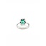 Ring Halo .30ctw Round Diamonds 1.71ct Emerald 14kw 12x10.5mm Sz6.5 3.1g 125060019