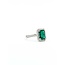 Ring Halo .30ctw Round Diamonds 1.71ct Emerald 14kw 12x10.5mm Sz6.5 3.1g 125060019
