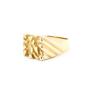 Ring Nugget 14ky 12mm Sz9.75 9.8g 125072003