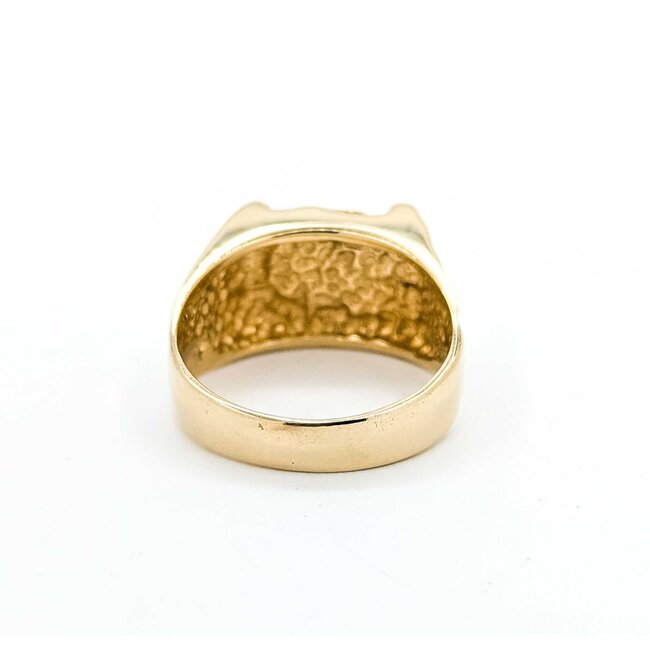 Ring Nugget 14ky 12mm Sz9.75 9.8g 125072003