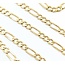Necklace Figaro Lobster Clasp 14ky 5mm 24" 18.4g 125076201