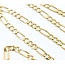 Necklace Figaro Lobster Clasp 14ky 5mm 24" 18.4g 125076201