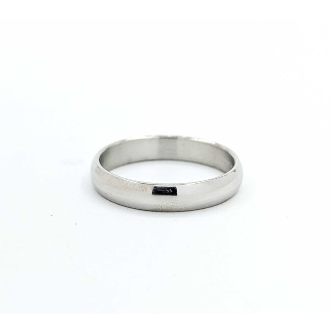 Ring Plain Band Plat 4mm Sz8.25 5.67g 125062017