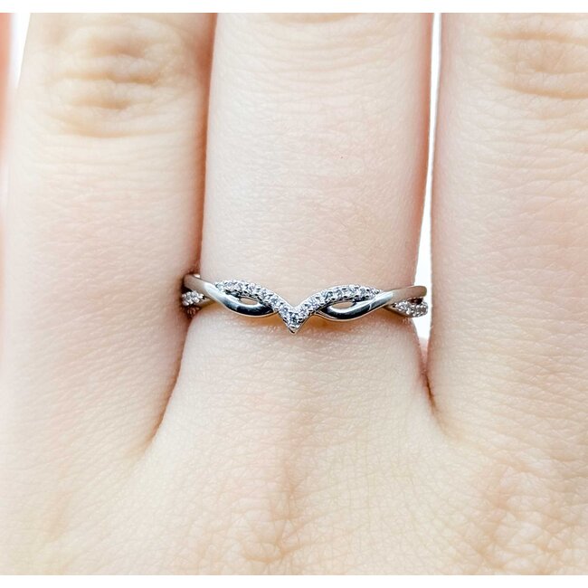 Ring Band .15ctw Round Diamonds 10kw Sz5.5 225060041