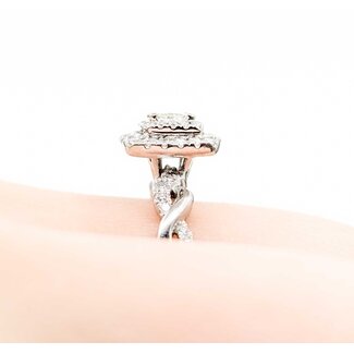 Ring Engagement .15ct Princess Diamond .25ctw Diamonds 10kw Sz5.5 5.73g 225060040