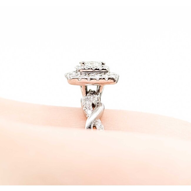Ring Engagement .15ct Princess Diamond .25ctw Diamonds 10kw Sz5.5 5.73g 225060040