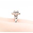Ring Engagement .15ct Princess Diamond .25ctw Diamonds 10kw Sz5.5 5.73g 225060040
