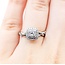 Ring Engagement .15ct Princess Diamond .25ctw Diamonds 10kw Sz5.5 5.73g 225060040