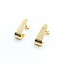 Earrings J Stud 14ky 16x7mm .9g 125072004