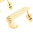 Earrings J Stud 14ky 16x7mm .9g 125072004