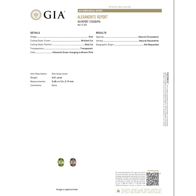 Earrings Dangle Milgrain .87ctw Diamonds Alexandrite GIA: 2235584347, 1236584996 18kw 1x.45" 5.4g 125060026